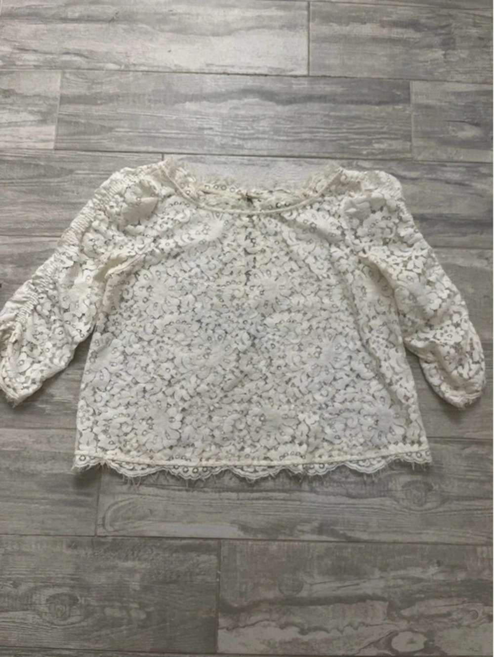 Joie Fanny Cream Lace Top